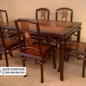 Meja Makan Kayu Jati 6 Kursi Set Meja Makan Kayu Jati 6 Kursi Set