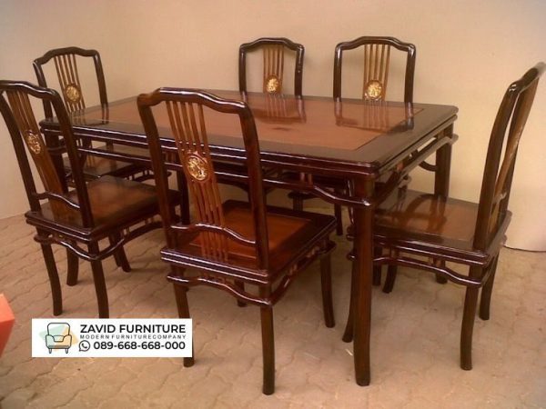 Meja Makan Kayu Jati 6 Kursi Set Meja Makan Kayu Jati 6 Kursi Set