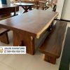 Meja Makan Kayu Utuh Minimalis Corak Unik Meja Makan Kayu Utuh Minimalis Corak Unik
