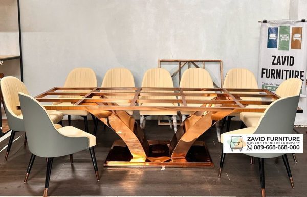 Meja Makan Stainles 10 Kursi Sayap Burung Meja Makan Stainless 10 Kursi Sayap Burung