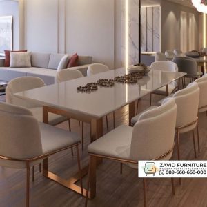 Meja Makan Stainles Kotak 8 Kursi Set Meja Makan Stainles Kotak 8 Kursi Set