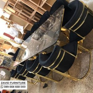 Meja Makan Stainless Gold 2 Meja Makan Stainless Gold