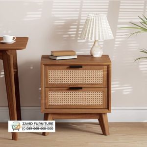 Meja Nakas Kayu Rotan Asli Meja Nakas Kayu Rotan Asli