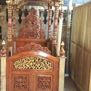 Mimbar Masjid Kubah Kaligrafi Manado Mimbar Masjid Kubah Kaligrafi Manado