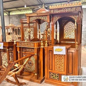 Mimbar Masjid Solo Mewah Mimbar Masjid Solo Mewah