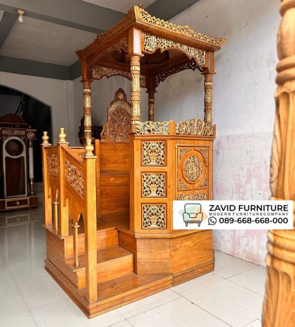 Produsen Pertama Mimbar Masjid Mewah Besar Kayu Jati Bali Produsen Pertama Mimbar Masjid Mewah Besar Kayu Jati Bali