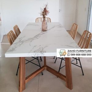 Produsen Resmi Meja Makan Marmer Kayu Minimalis Produsen Resmi Meja Makan Marmer Kayu Minimalis