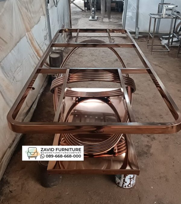 Rangka meja stainless Galaxy Rose Gold Unik2 Rangka Meja Stainless Galaxy Rose Gold Unik