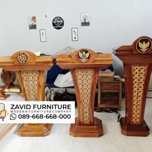 Jual Podium Kayu Jati Populer