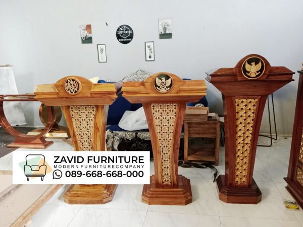 Jual Podium Kayu Jati Populer Jual Podium Kayu Jati Populer