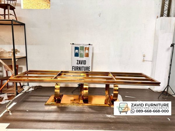 Kaki Meja Rapat Modern Stainless Gold Kaki Meja Rapat Modern Stainless Gold