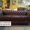 Kursi Tamu Sofa Kulit Asli Kombinasi Kayu Jati Mewah 3 Kursi Tamu Sofa Kulit Asli Kombinasi Kayu Jati Mewah