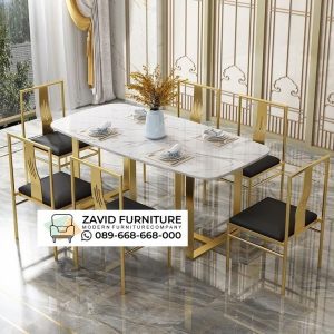 Meja Makan Carrara Itali Stainless Meja Makan Carrara Itali Stainless