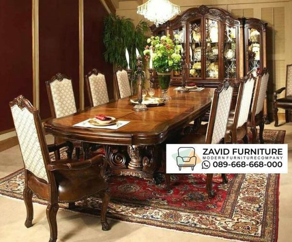 Meja Makan Kayu Jati 8 Kursi Set Meja Makan Kayu Jati 8 Kursi Set