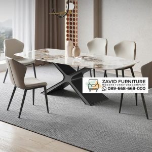 Meja Makan Marmer Kaki Besi Silang Klaten Meja Makan Marmer Kaki Besi Silang Klaten