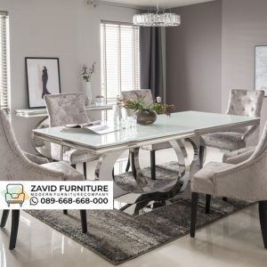 Meja Makan Nuansa Silver Terbaru