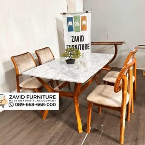Meja Marmar 4 Kursi Bekasi