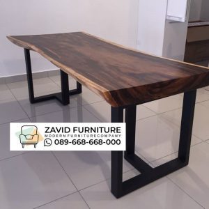 Meja Trembesi Kaki Besi Minimalis Meja Trembesi Kaki Besi Minimalis