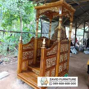 Mimbar Kayu Jati Masjid Modern