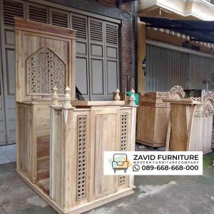 Mimbar Masjid Jati Minimalis Mimbar Masjid Jati Minimalis