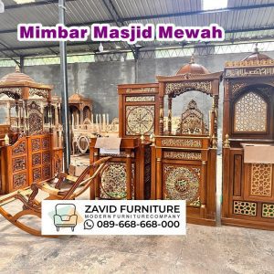 Mimbar Masjid Kaligrafi Mewah Madiun Mimbar Masjid Kaligrafi Mewah Madiun