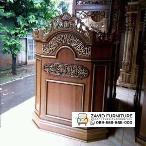 Mimbar Podium Tanpa Kubah