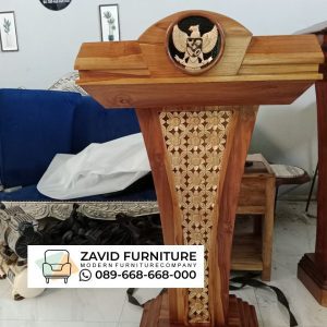 Podium Minimalis  Lambang Garuda Kayu Jati