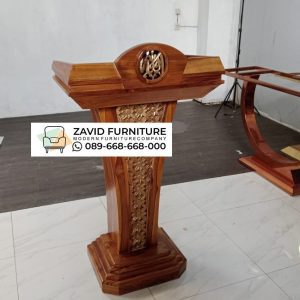 Podium Musholla Kayu Jati Minimalis