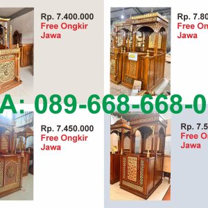 Harga Mimbar Masjid Kayu Jati