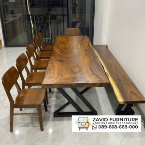 Meja Kayu Trembesi Modern Sumatra Meja Kayu Trembesi Modern Sumatra
