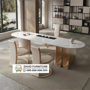 Meja Makan Stainless Gold Di Surabaya