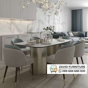 Meja Makan Stainless Steel