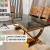 Meja Marmer Stainless Gold