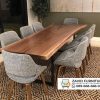Meja Trembesi Solid 8 Kursi
