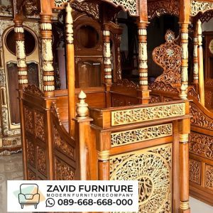 Mimbar Mewah Ukir Kaligrafi