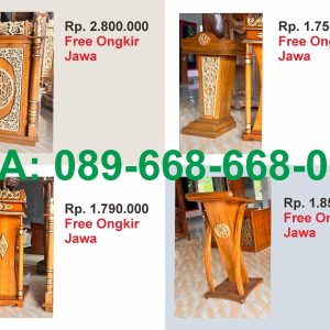 Harga Mimbar Masjid Kayu Jati Jepara