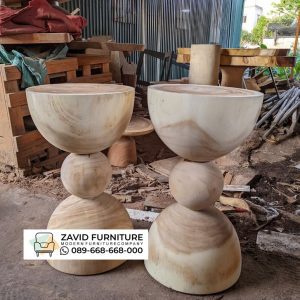 Kursi Bulat Kayu Unik Kursi Bulat Kayu Unik