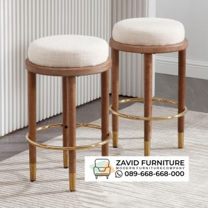 Kursi Cafe Bulat Tanpa Sandaran