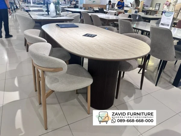 Meja Marmer Oval Meja Marmer Oval