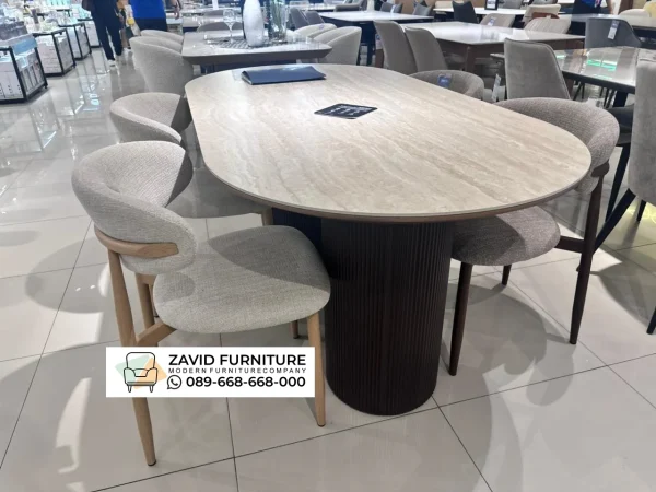 Meja Marmer Oval Meja Marmer Oval