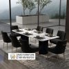 Meja Marmer 8 Kursi Modern