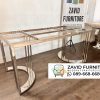 Rangka Kaki Meja Stainless Stell Model Setengah Lingkaran (2) Rangka Kaki Meja Stainless Stell Model Setengah Lingkaran