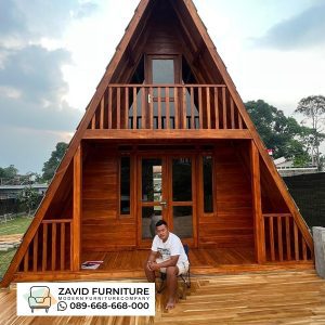 Rumah Glamping Kayu Jati 2 Lantai Rumah Glamping Kayu Jati 2 Lantai