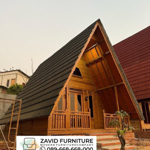 Rumah Glamping Kayu Satu Kamar Rumah Glamping Kayu Satu Kamar