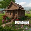 Rumah Panggung Tangga Depan Kayu Jati