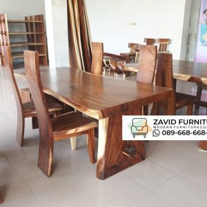 Meja Kursi Kayu Trembesi