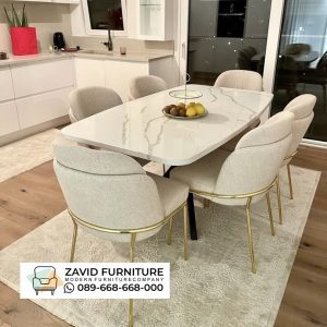 Meja Makan Marmer Surabaya Modern