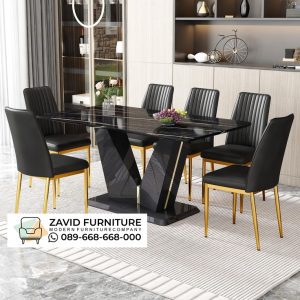 Meja Marmer Hitam Kaki V