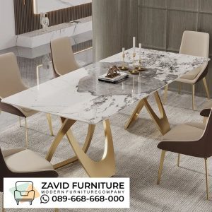 Meja Marmer Stainless Model Rantai