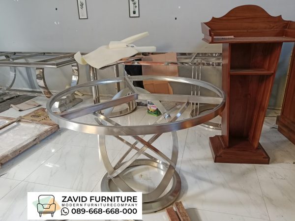 Kaki Meja Stainless Bulat Model Baru Kaki Meja Stainless Bulat Model Baru